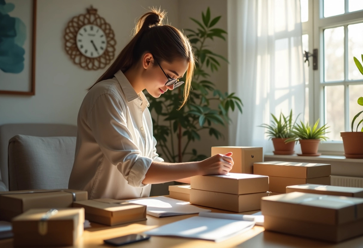 pôle emploi et travail à domicile : emballage simplifié -  travail à domicile